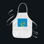 Blue and Gold Dreidel Children's Apron<br><div class="desc">This tiny apron would be a great Chanukah gift,  or get it for year round crafts and gifts.</div>