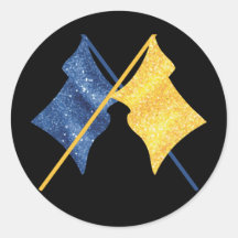 Blue and Gold Flags