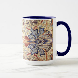 Blue And Gold Flowers Mug
