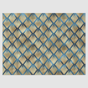 Blue and Gold Leopard Series Design 10 Tissue Paper