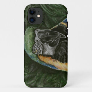 Blue and Gold Macaw Iphone Case