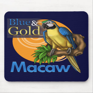 Blue and Gold Macaw Mousepad