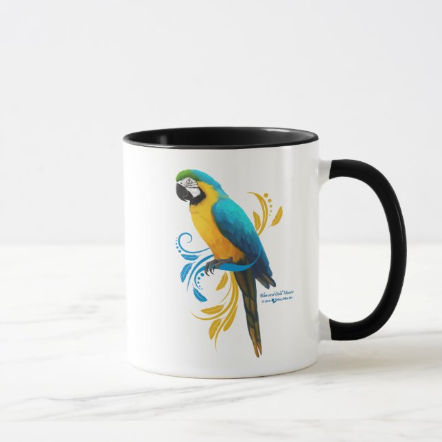 Blue and Gold Macaw Mug (Right)