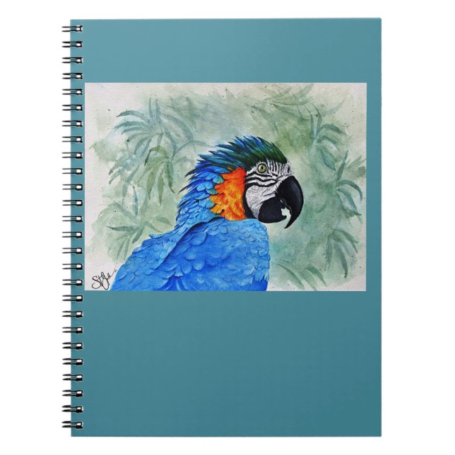 Blue and Gold Macaw Notebook (Front)