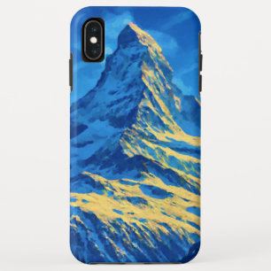Blue and Gold Majestic Matterhorn iPhone XS Max Case