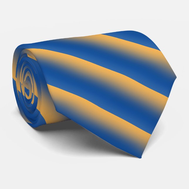 Blue and Gold Neck Tie (Rolled)