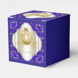 Blue and Gold Prince Favour Box