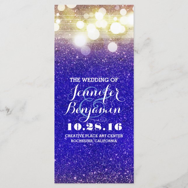 blue and gold string lights program (Front)