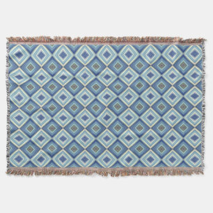 Blue and Gold Throw Blanket