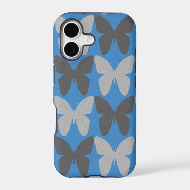 Blue and gray butterfly pattern (Back)