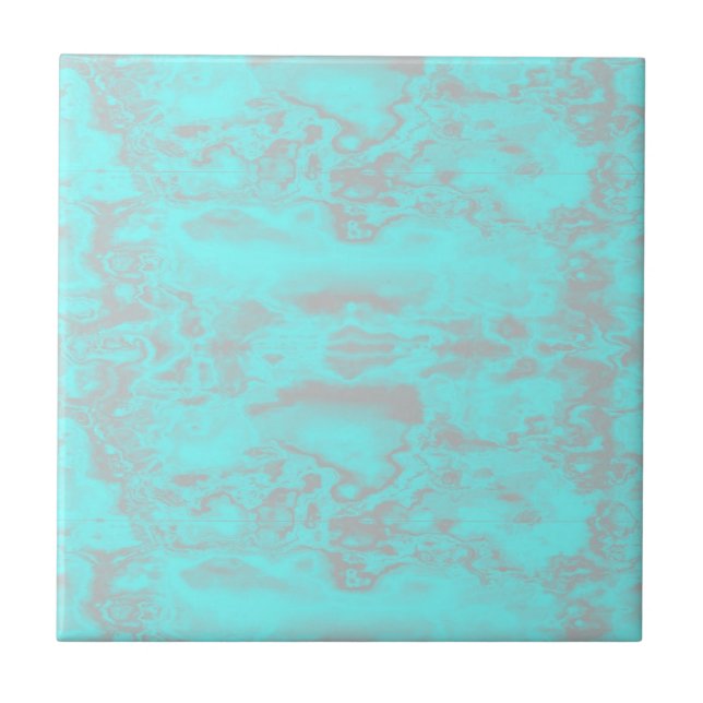 Blue and gray marble ceramic tile (Front)