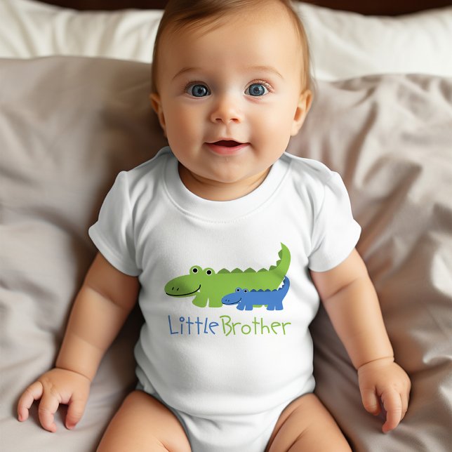 Blue and Green Alligator Little Brother Baby Bodysuit (Creator Uploaded)