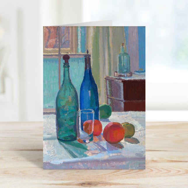 Blue and Green Bottles and Oranges | Spencer Gore Card (Creator Uploaded)