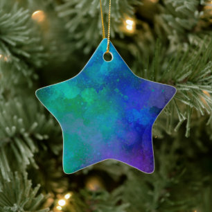 Blue and Green Ceramic Decoration