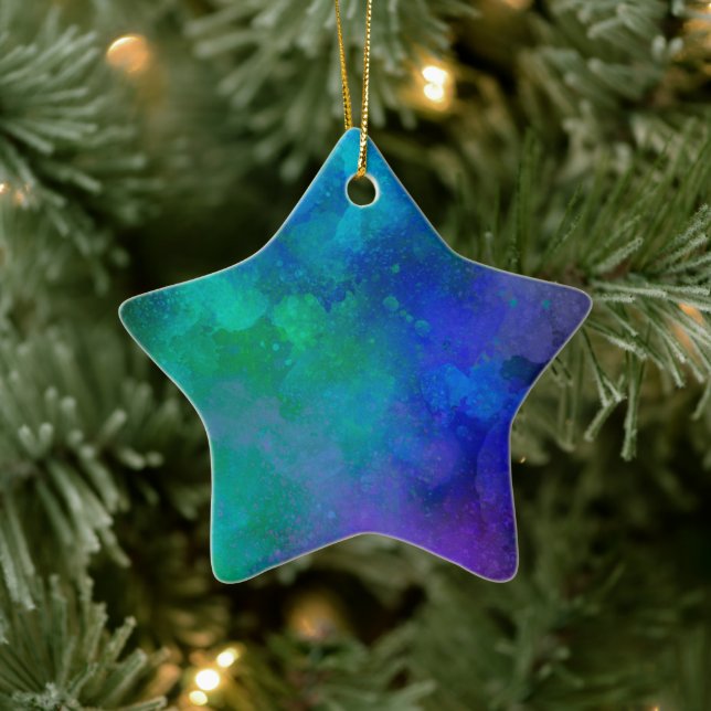Blue and Green  Ceramic Decoration (Tree)