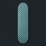 Blue and Green Chequerboard Skateboard<br><div class="desc">Blue and Green Chequerboard</div>