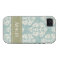 Blue and Green Damask iPhone 4 4s Case Cover