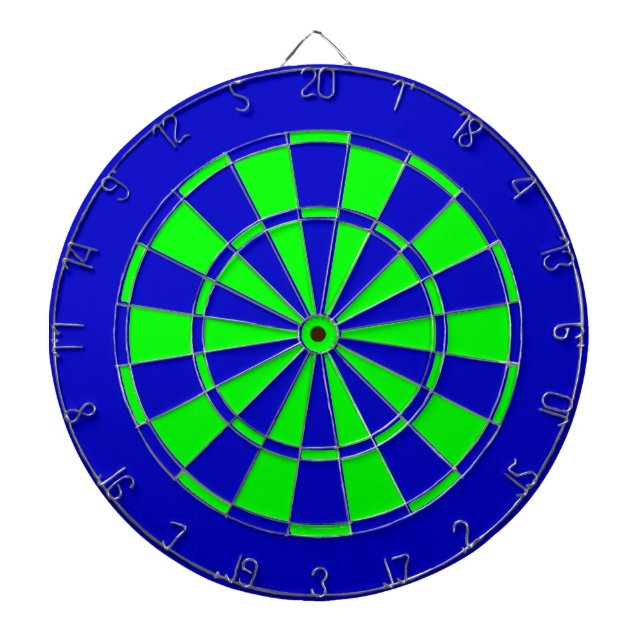 Blue and green dartboard (Front)