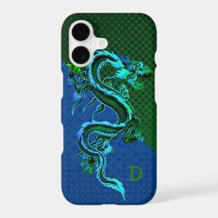 Blue and Green Dragon iPhone X Case