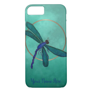 Blue and Green Dragonfly iPhone 8/7 Case