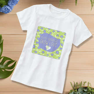 Blue and Green Floral Kindness T-Shirt