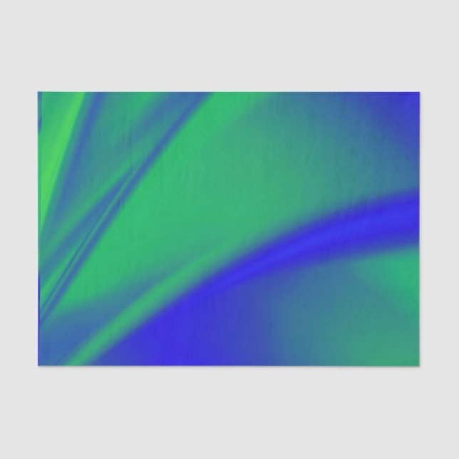 Blue and Green Flush Tissue Paper (Front)
