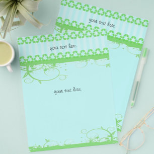 Blue and Green Funky Design Flyer