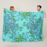 Blue and Green Glittery Confetti Fleece Blanket<br><div class="desc">Blue and Green Glittery Confetti</div>