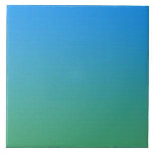 Blue And Green Gradient Ceramic Tile