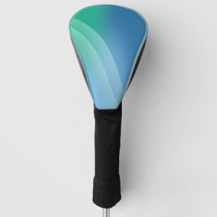 Blue and Green gradient Driver Golf Head Cover