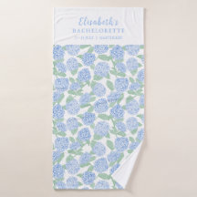 Blue and Green Hydrangea Floral Bachelorette