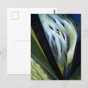 Blue and Green Music by Georgia O'Keeffe Postcard