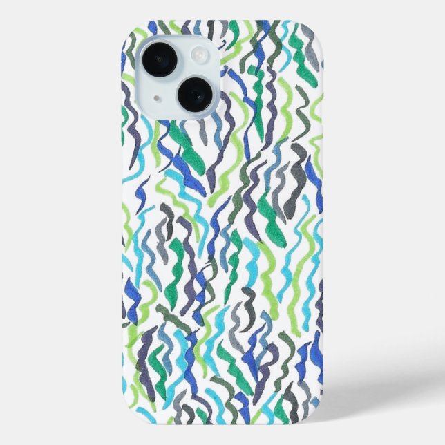 Blue and Green Seaweed Case-Mate iPhone Case (Back)
