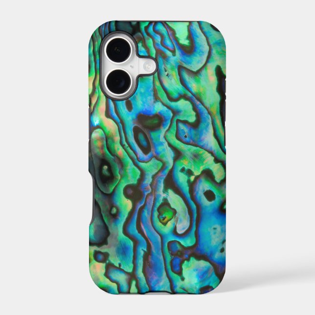 Blue and green shell design phone case (Back)