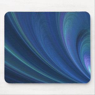 Blue And Green Soft Sand Waves Mouse Pad