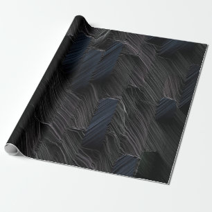 Blue and green sticks on blue plastic container wrapping paper