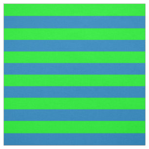 Blue and Green Stripes Fabric