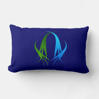 Blue and Green Swirls pillow