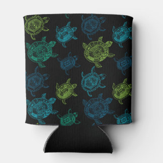 Blue and Green Turtles Can Cooler