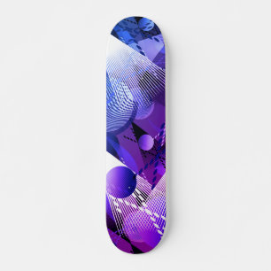 Blue and grey. Abstraction. Skateboard