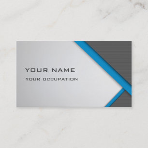Blue And Grey Business Card