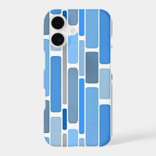 Blue and grey geometric pattern,
