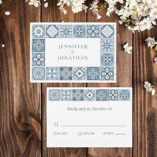 Blue and grey Spanish tiles