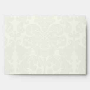 Blue and Ivory Damask A7 Envelope for 5"x7" Sizes