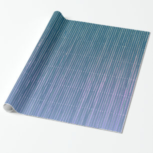BLUE AND LAVENDER FADED STRIPED GIFT WRAPPING PAPER
