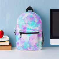 Blue and Lavender Tie Dye Pattern Custom