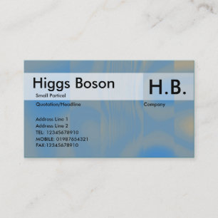 Blue and Light Brown Business Card