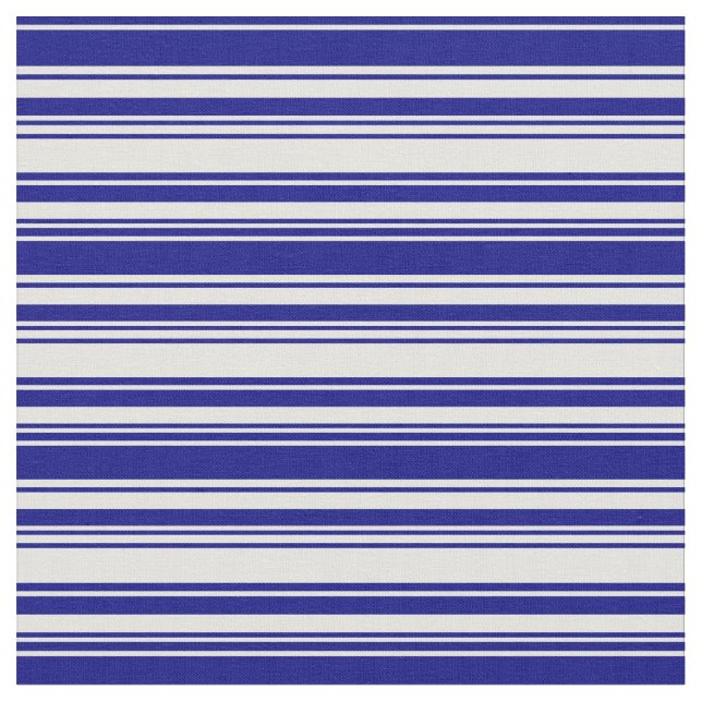 Blue and Light Cyan Pattern of Stripes Fabric (Close Up)