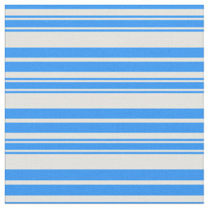 Blue and Light Cyan Stripes Fabric