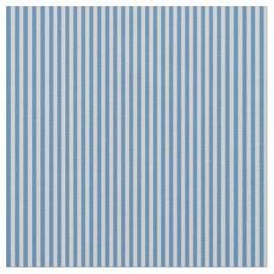 Blue and Light Grey Stripes Fabric